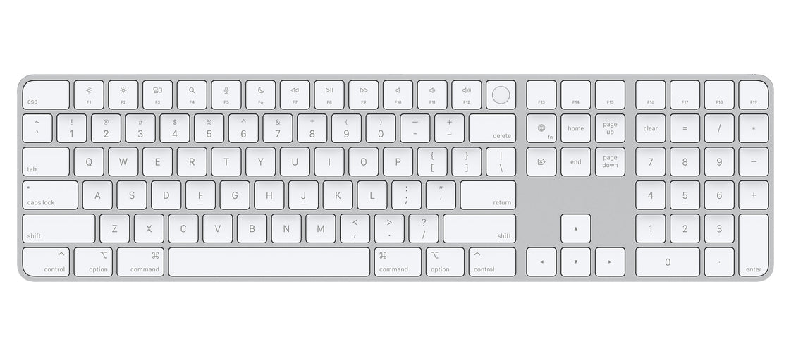 Apple Magic Keyboard (QWERTY) Numeriek Touch-ID Wit - iApples